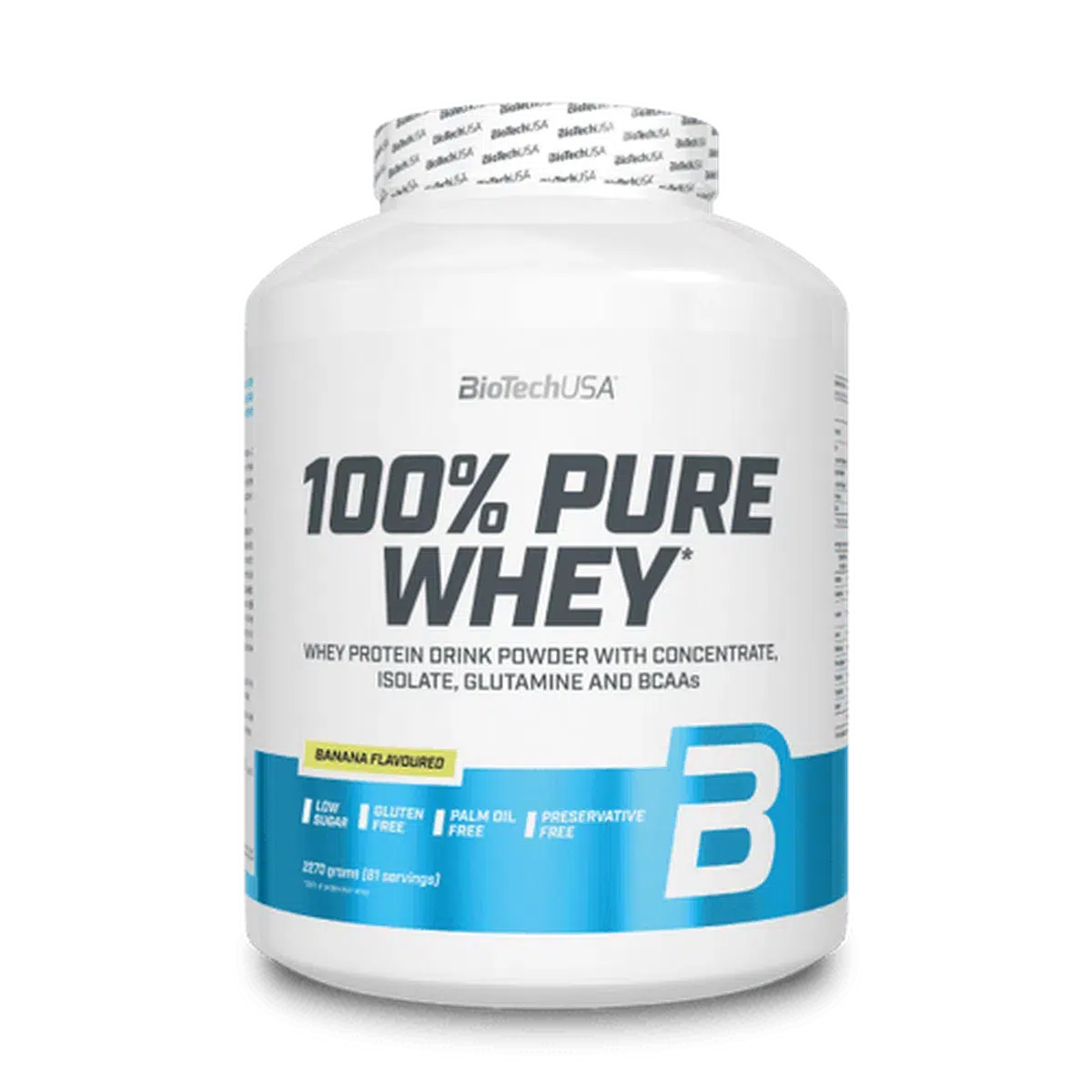 100% Pure Whey 2270g-Whey Protein-BioTech USA-Banana-Maniac-Sports