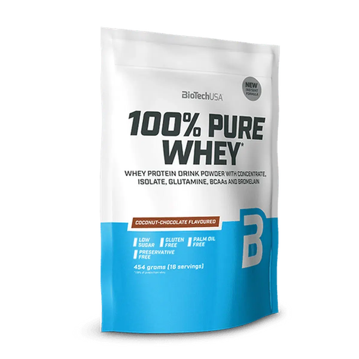 100% Pure Whey 454g-Whey Protein-BioTech USA-Coconut Choco-Maniac-Sports