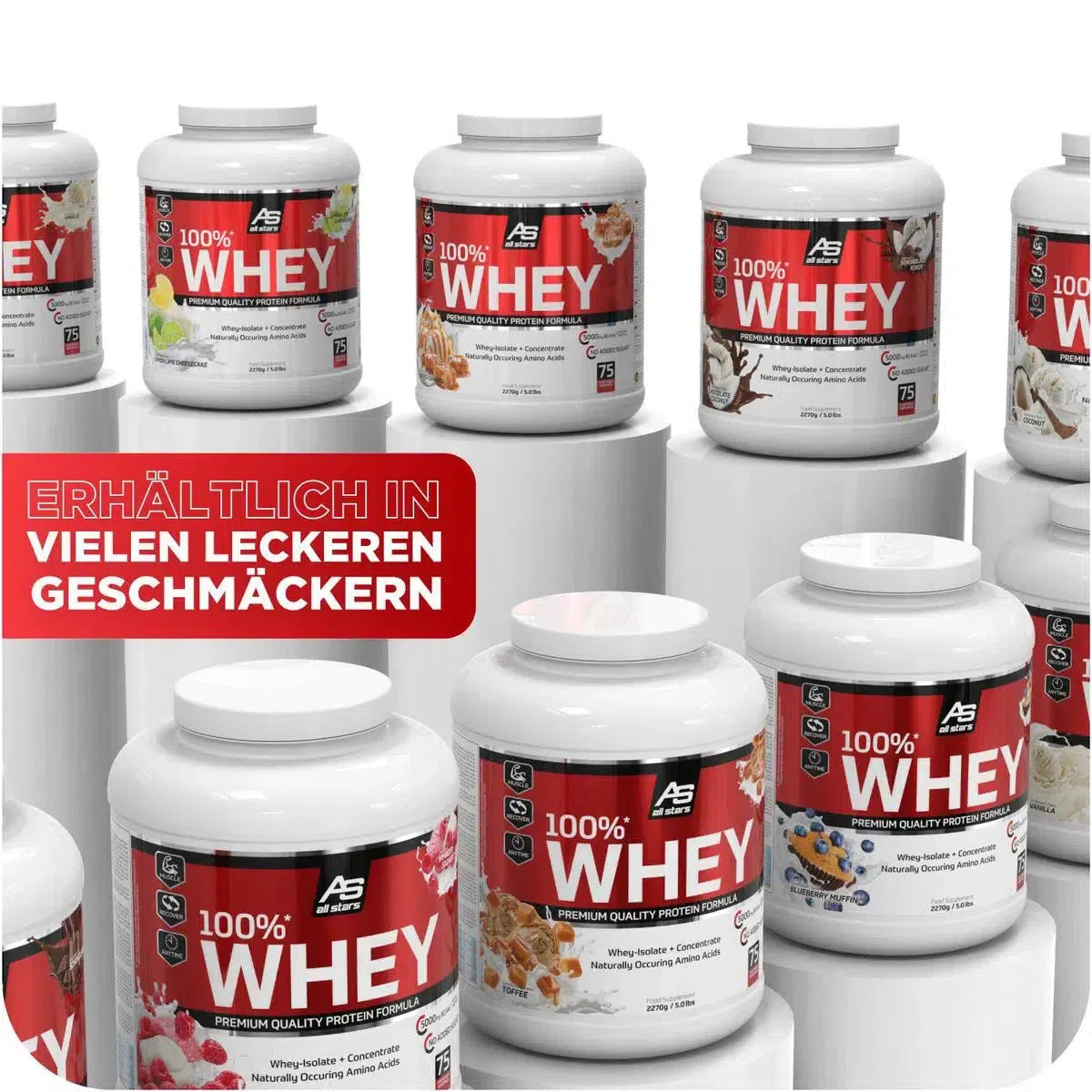 100% Whey Protein 2270g Dose-Whey Protein-All Stars-Banana Split-Maniac-Sports