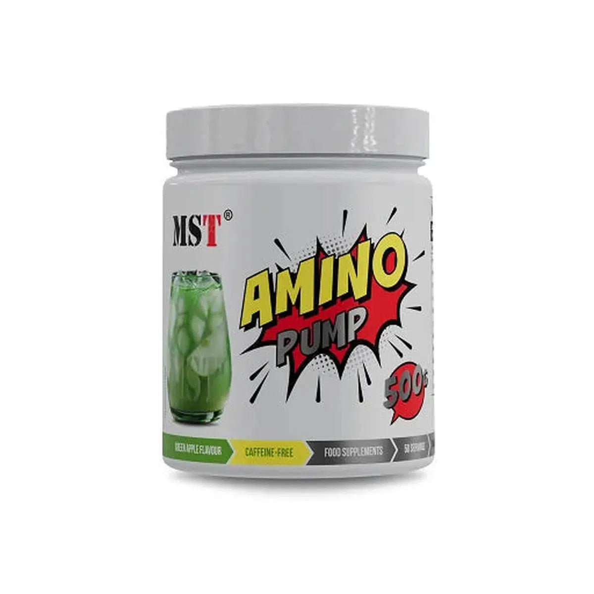 Amino Pump 500g-Pre Workout Booster-MST-Green Apple-Maniac-Sports