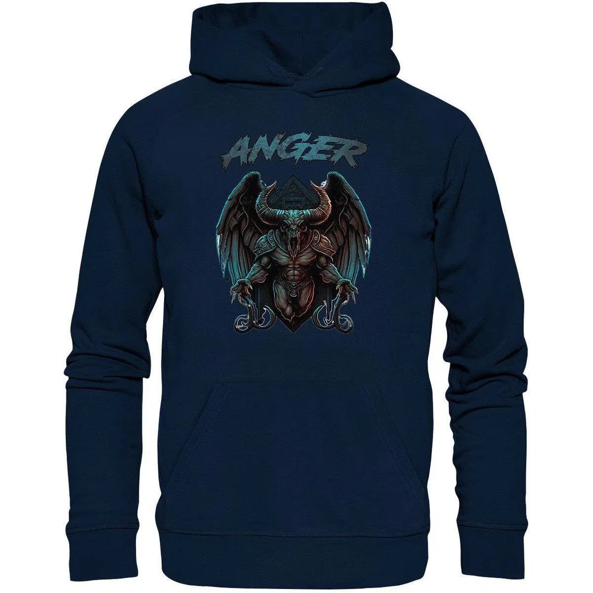 Anger Hoodie-Hoodies-maniac-sports-French Navy-XS-Maniac-Sports