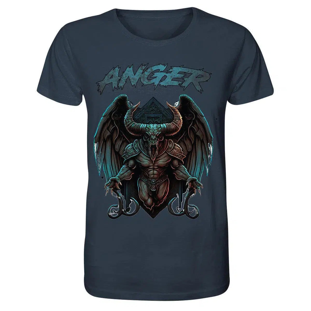 Anger Shirt-Unisex-Shirts-maniac-sports-India Ink Grey-XS-Maniac-Sports