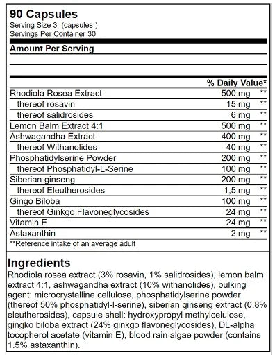 Anti Stress 90 Kapseln-Mineralstoffe-GN Labaratories-Maniac-Sports