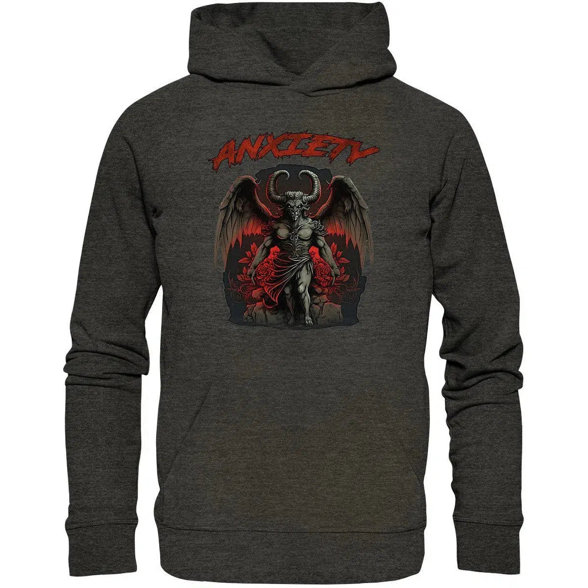 Anxiety Hoodie-Hoodies-maniac-sports-Dark Heather Grey-XS-Maniac-Sports