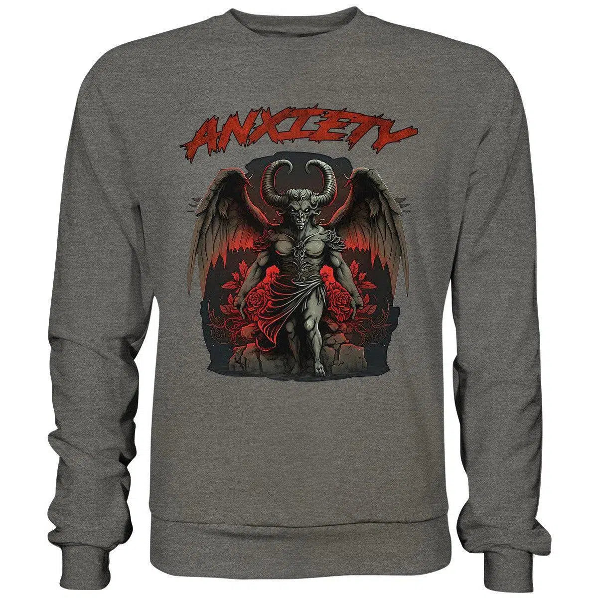 Anxiety Sweatshirt-Sweatshirts-maniac-sports-Charcoal (Heather)-S-Maniac-Sports