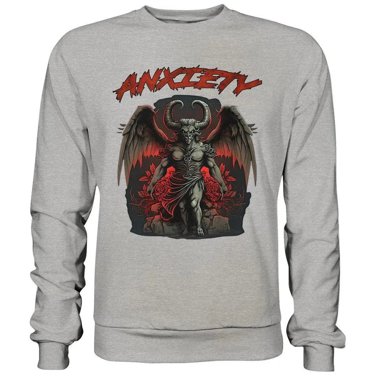 Anxiety Sweatshirt-Sweatshirts-maniac-sports-Heather Grey-S-Maniac-Sports