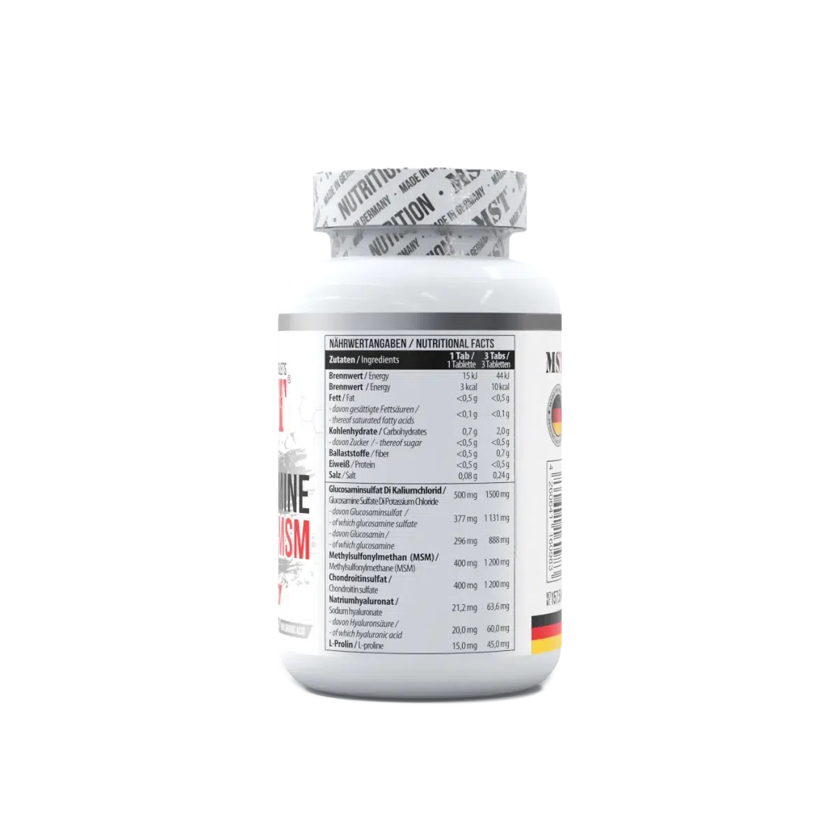 Chondroitin Glucosamine MSM + HA 90Tabl.-Mineralstoffe-MST-Maniac-Sports