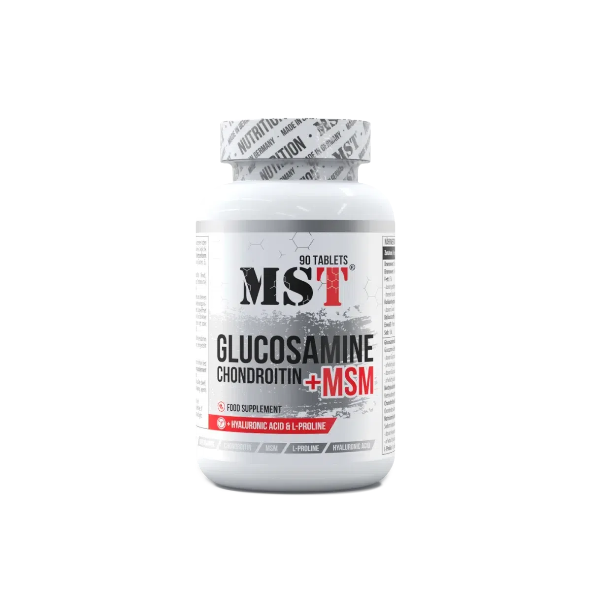 Chondroitin Glucosamine MSM + HA 90Tabl.-Mineralstoffe-MST-Maniac-Sports
