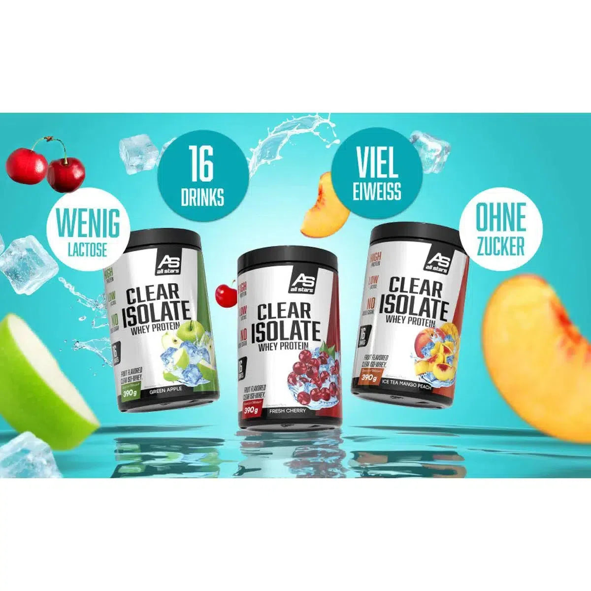 Clear Isolate Whey Protein 750g-Clear Protein-All Stars-Cherry-Maniac-Sports