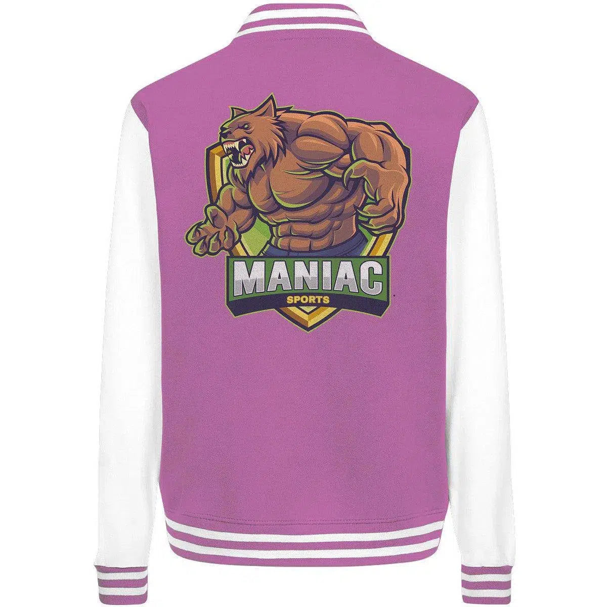 College Jacket-Jacken/ Zipper-maniac-sports-Bubblegum/White-XS-Maniac-Sports