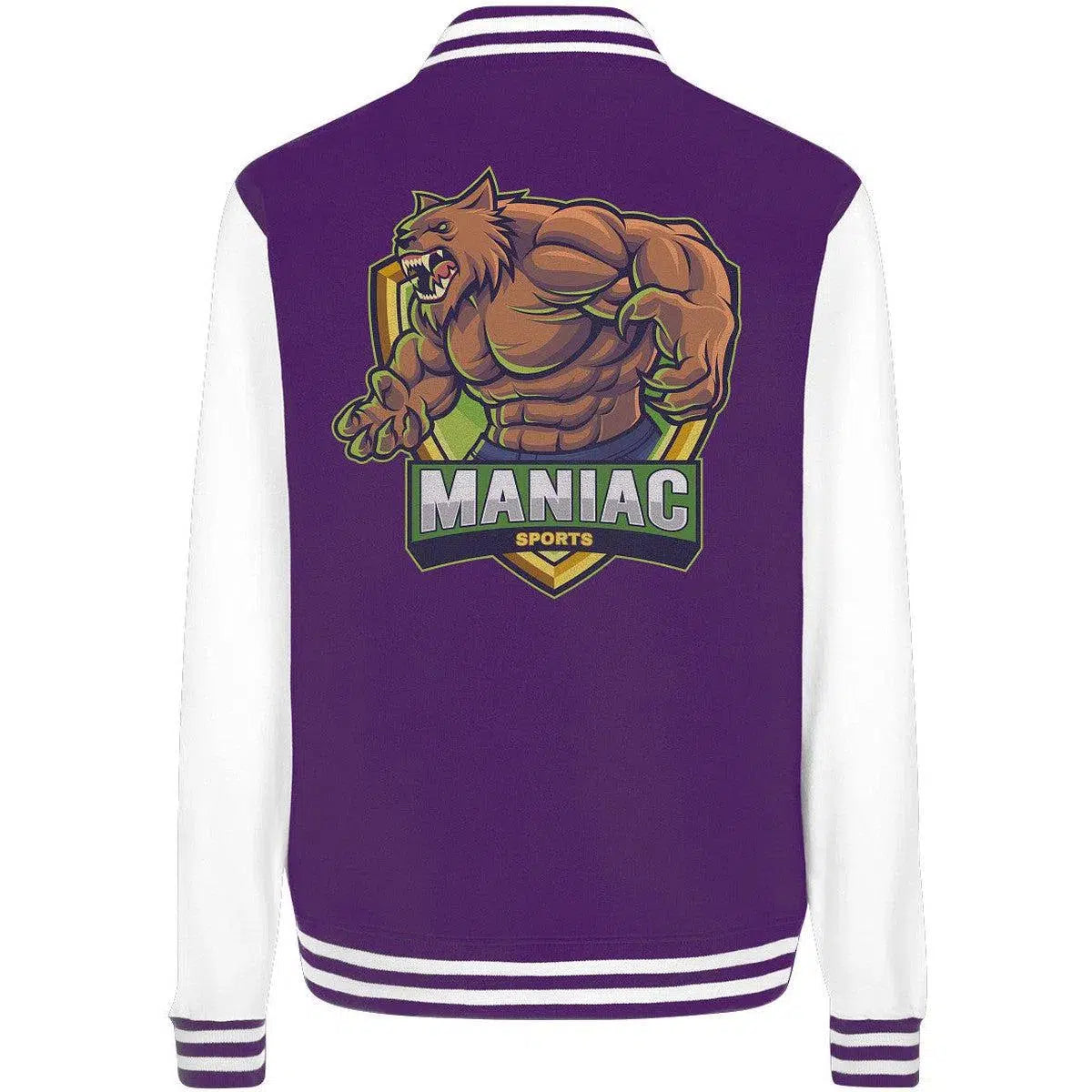 College Jacket-Jacken/ Zipper-maniac-sports-Purple/White-XS-Maniac-Sports
