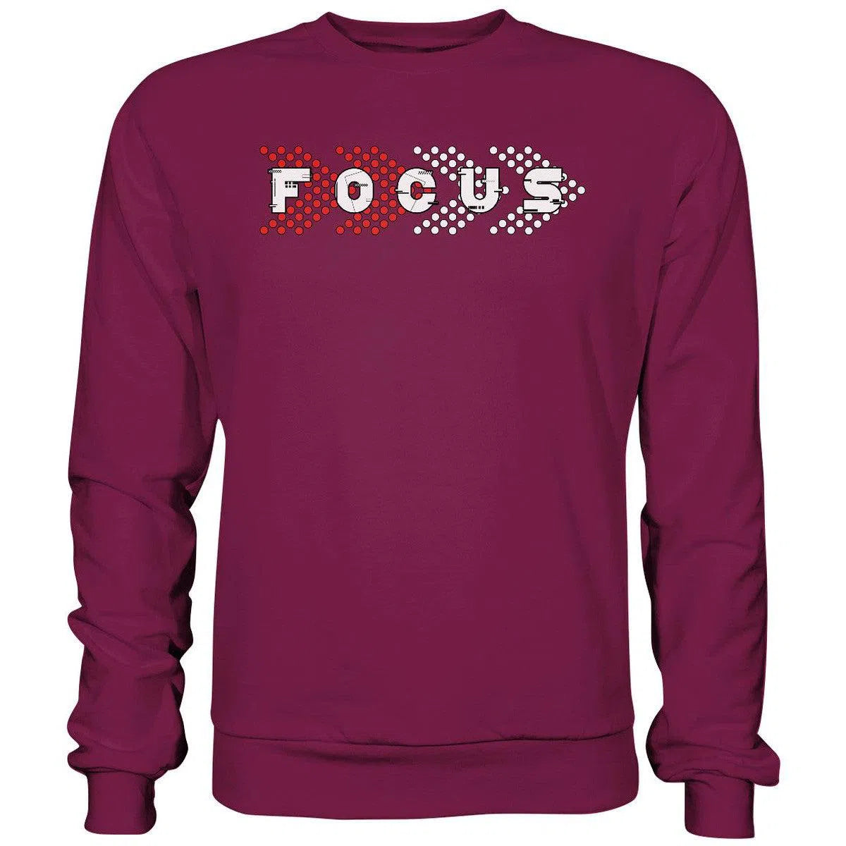 Focus Sweatshirt-Sweatshirts-Maniac-Sports-Burgundy-XS-Maniac-Sports
