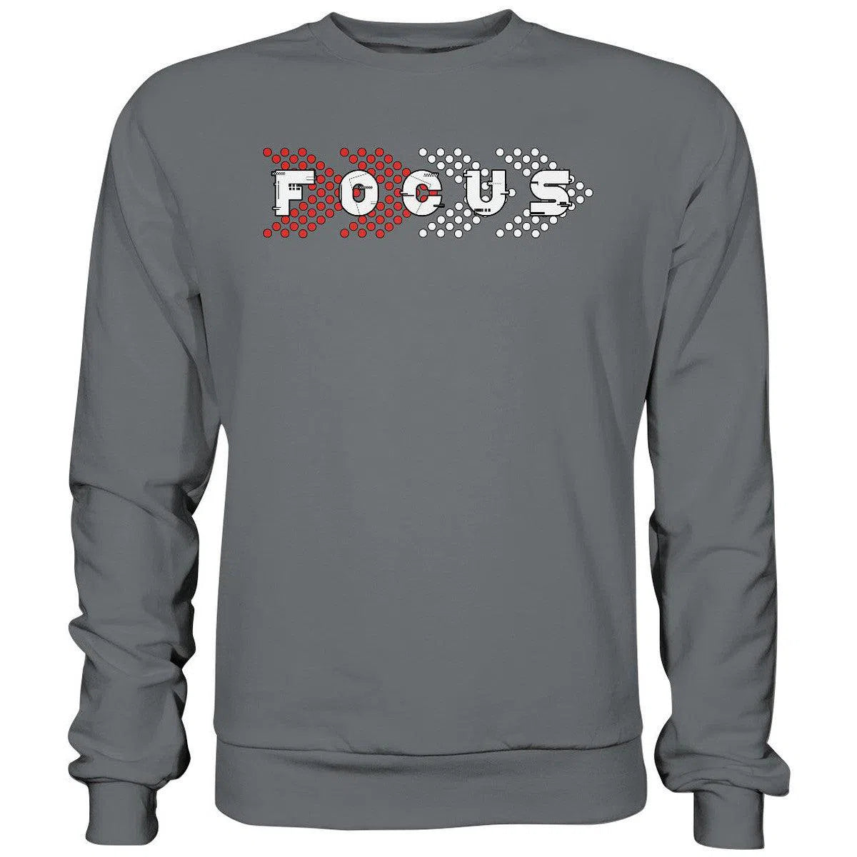 Focus Sweatshirt-Sweatshirts-Maniac-Sports-Steel Grey (Solid)-XS-Maniac-Sports