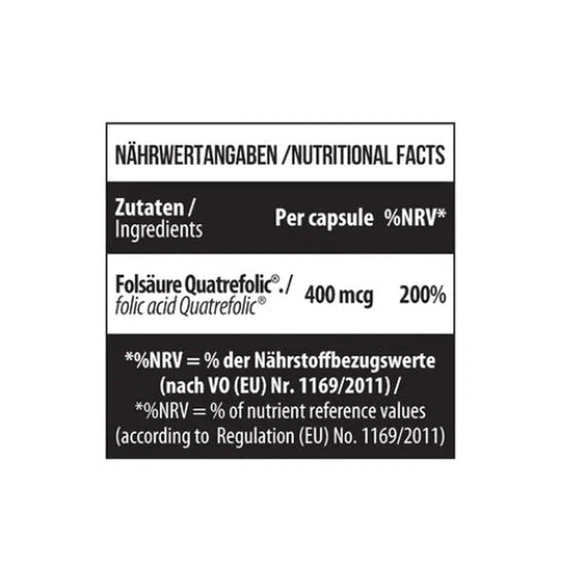 Folate 400 Quatrefolic 90 Kapseln-Mineralstoffe-MST-Maniac-Sports