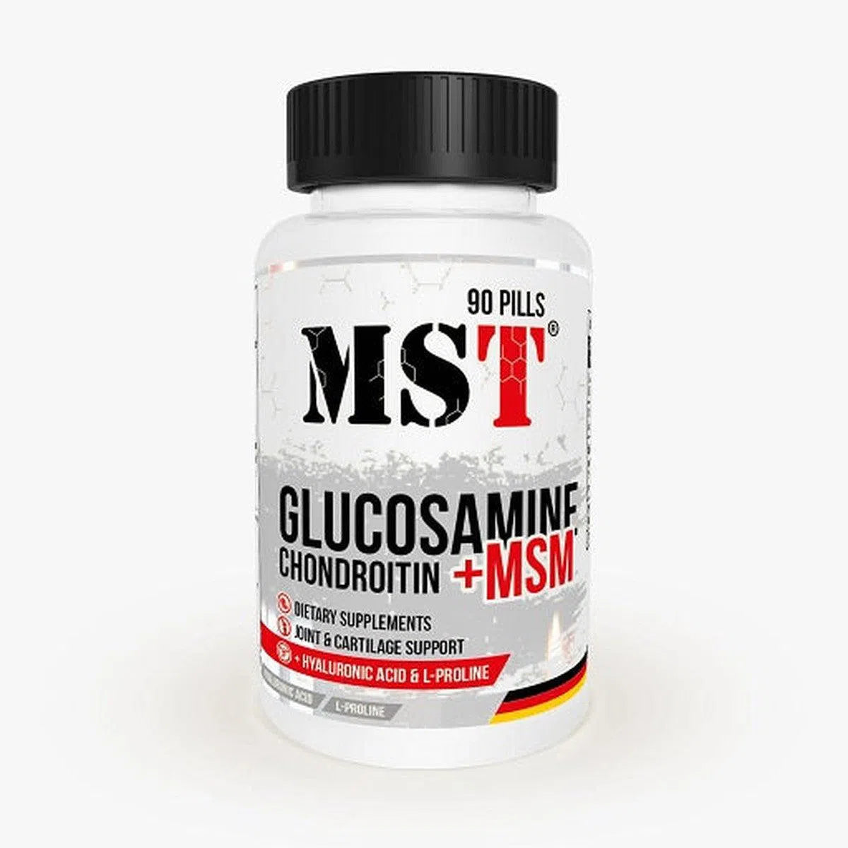 Glucosamine Chondroitine MSM + HYALURON - 90 Tabl.-Mineralstoffe-MST-Maniac-Sports