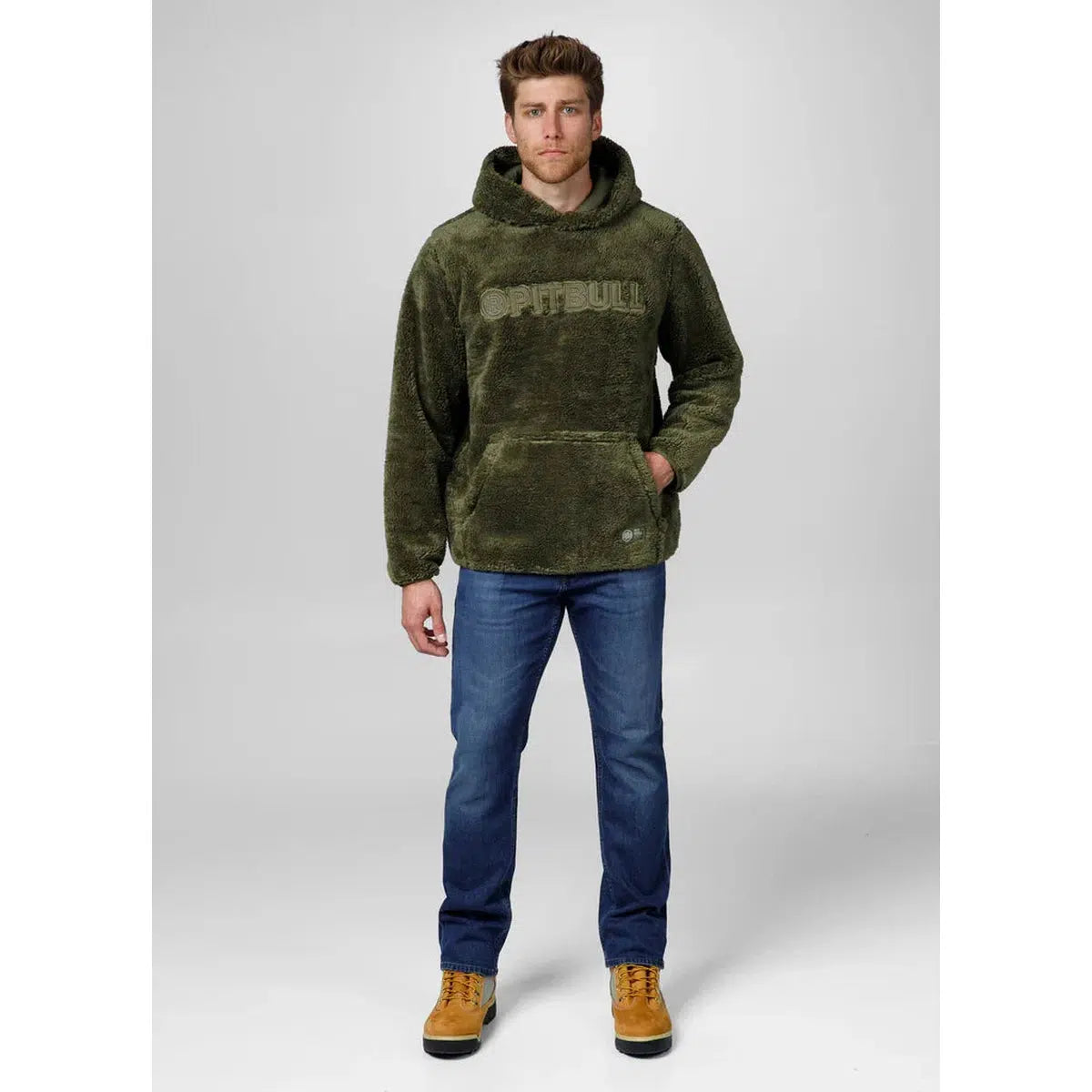 Herren Hoodie Aragon-Hoodie-PIT BULL WEST COAST-Olivgrün-M-Maniac-Sports