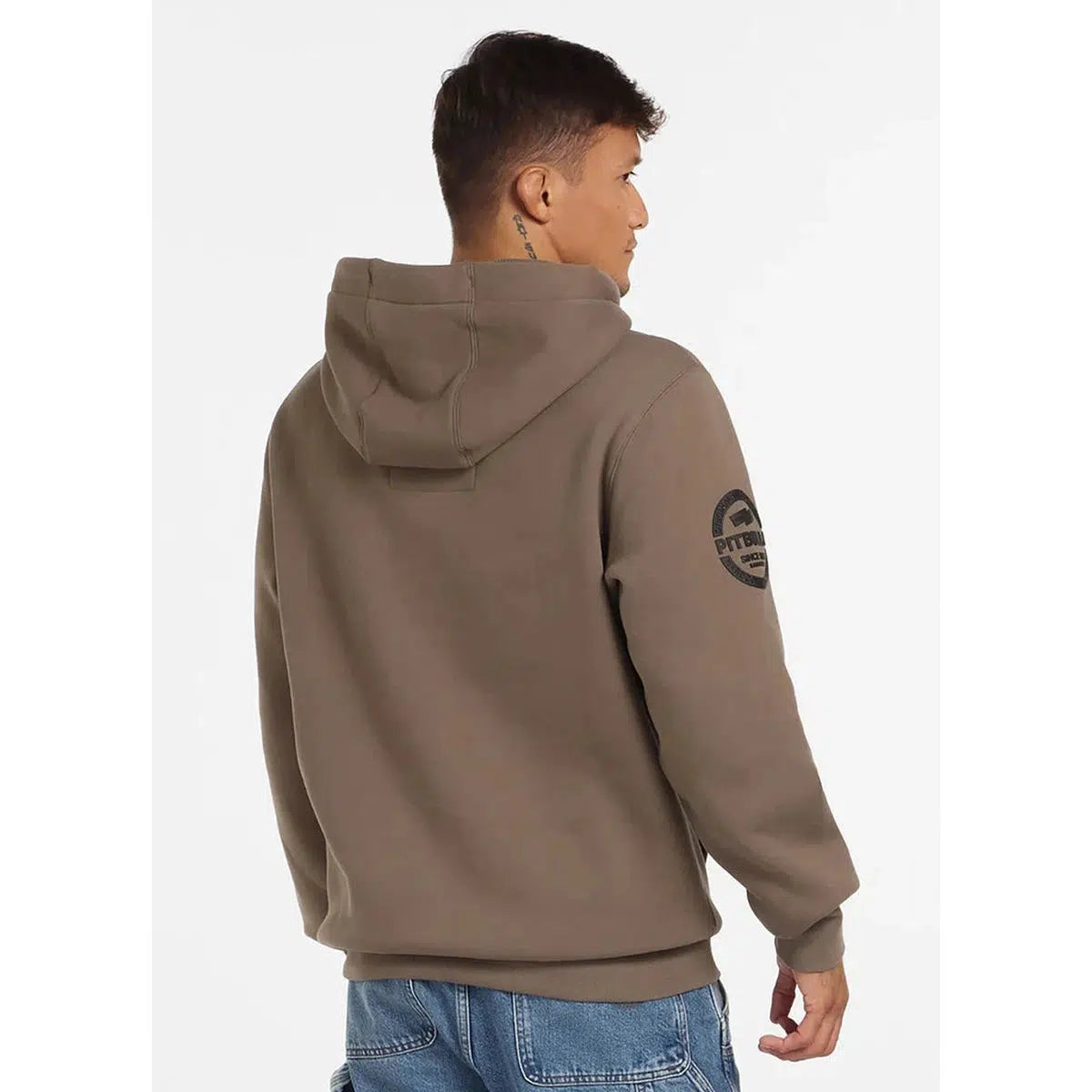 Herren Hoodie Sherwood-Hoodie-PIT BULL WEST COAST-Braun-S-Maniac-Sports