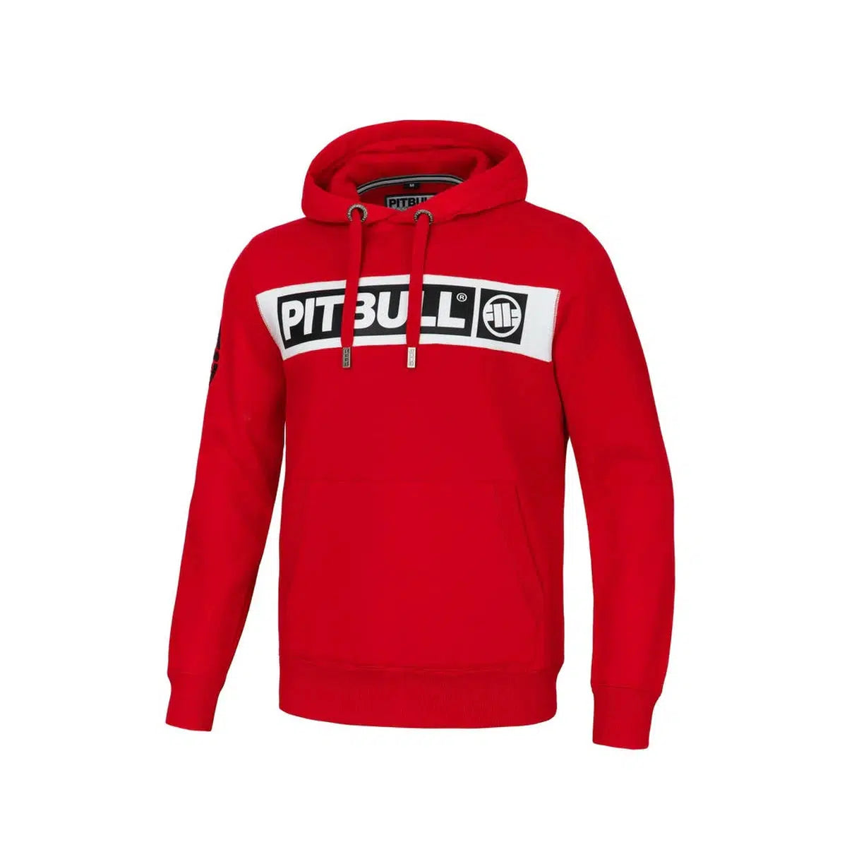 Herren Hoodie Sherwood-Hoodie-PIT BULL WEST COAST-Rot-S-Maniac-Sports