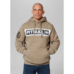Herren Hoodie Sherwood-Hoodie-PIT BULL WEST COAST-Sand-S-Maniac-Sports