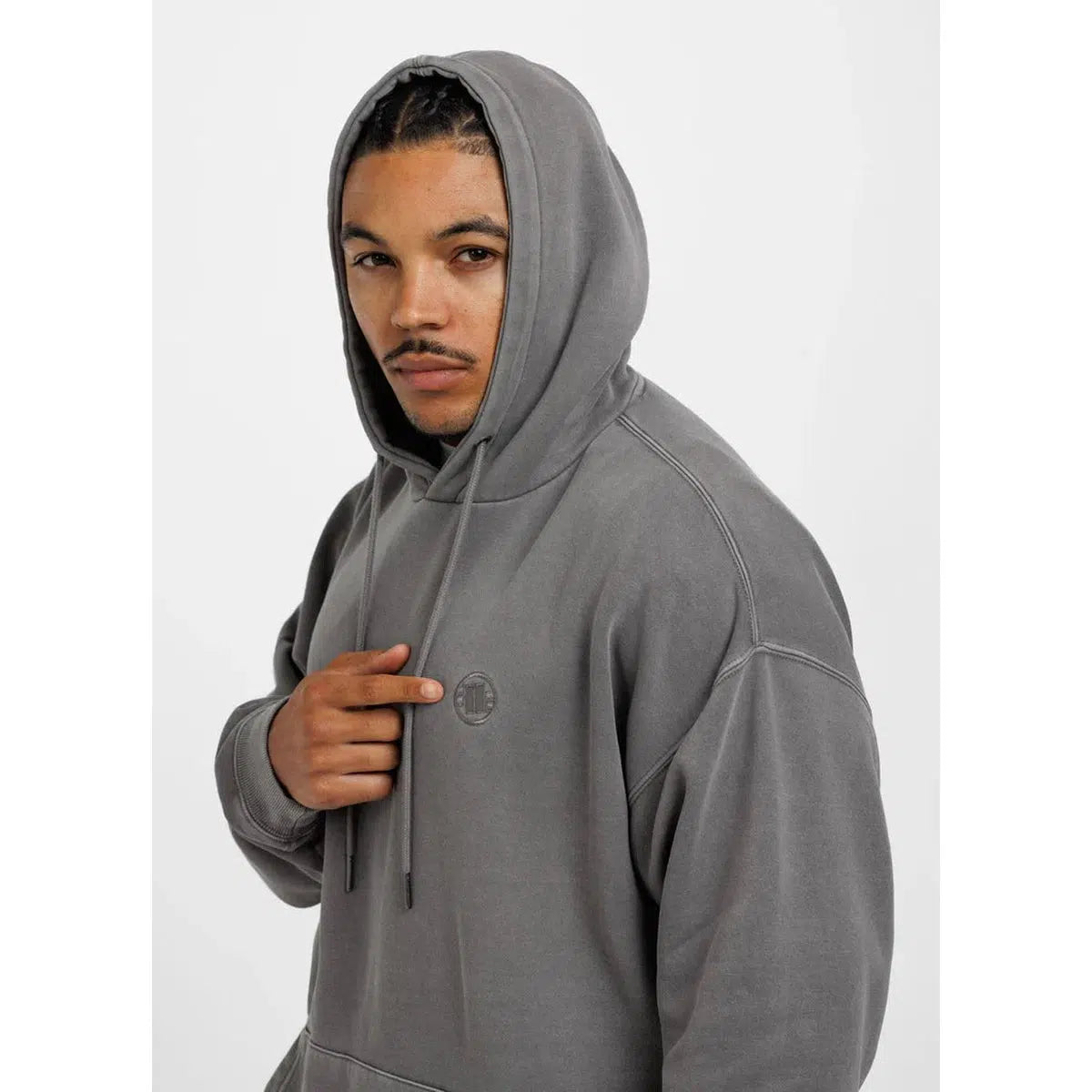 Herren Hoodie Washed Lancaster-Hoodie-PIT BULL WEST COAST-Grau-S-Maniac-Sports