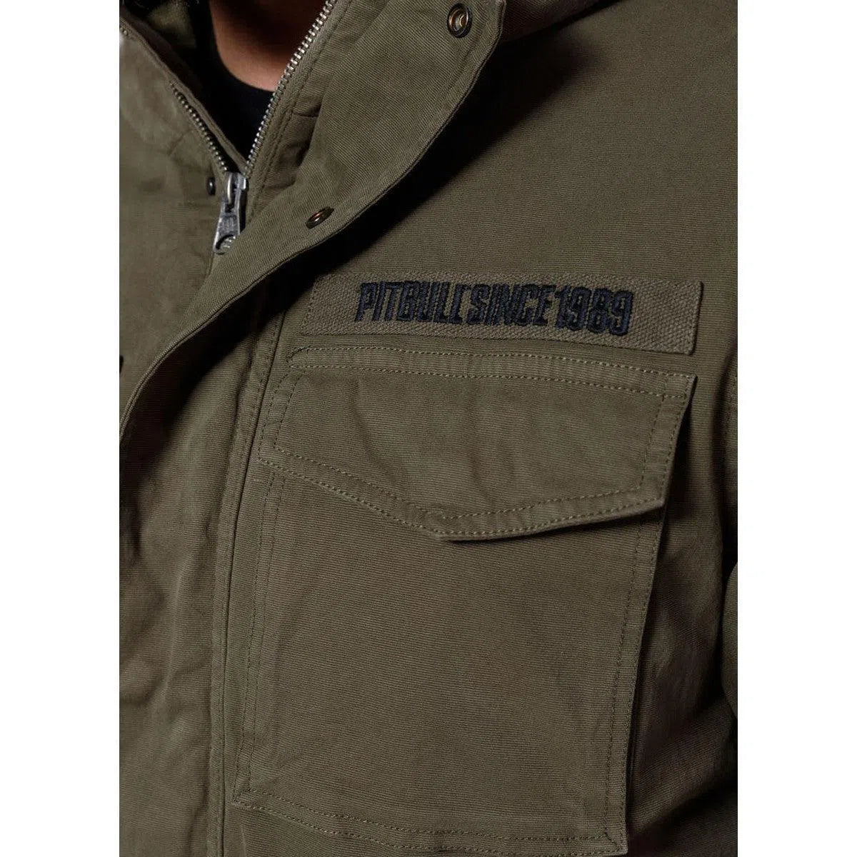 Herren übergangsjacke Fallon-Jacken/ Zipper-PIT BULL WEST COAST-Olivgrün-S-Maniac-Sports
