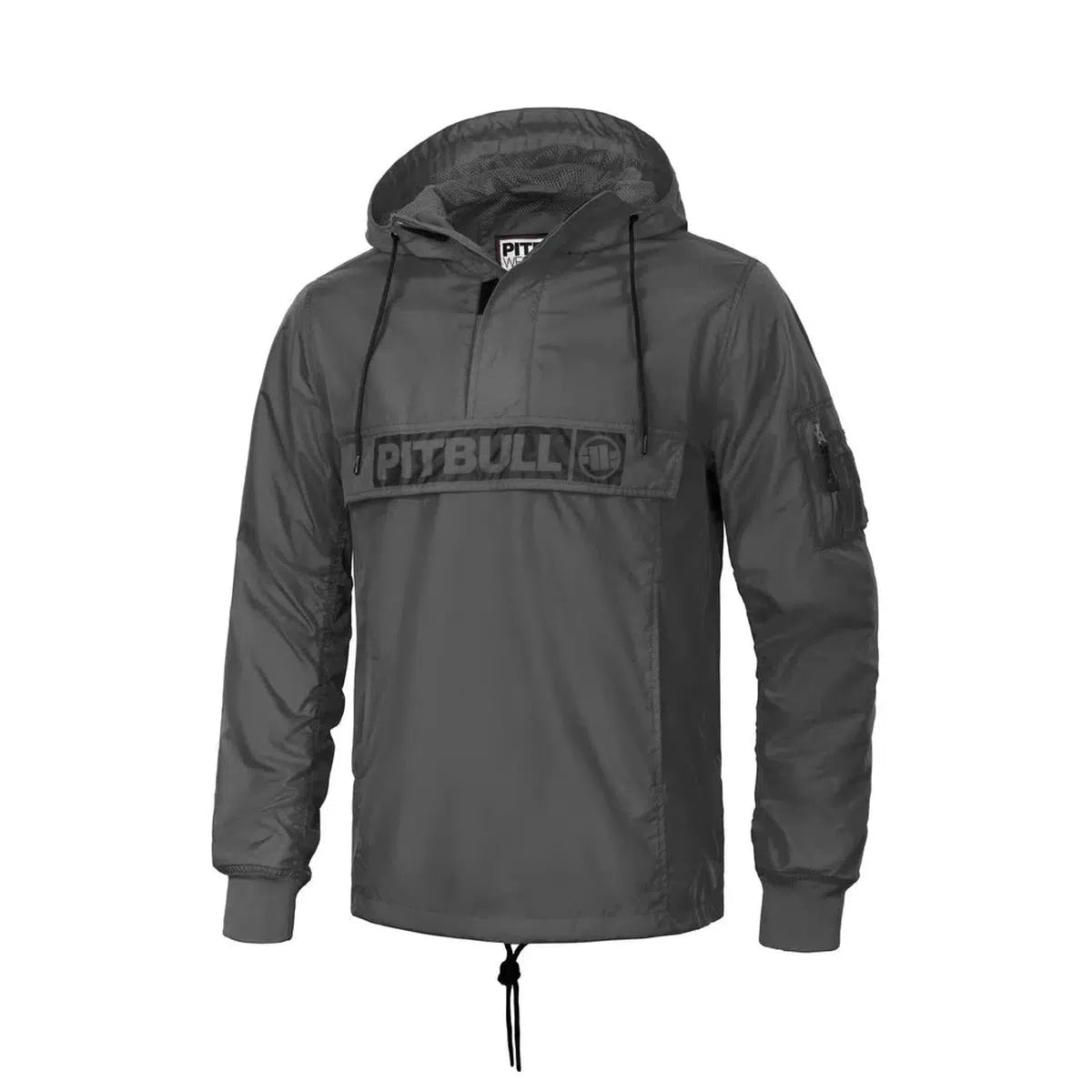 Herren übergangsjacke Känguru-Kapuzenjacke Loring-Jacken/ Zipper-PIT BULL WEST COAST-Schwarz-S-Maniac-Sports