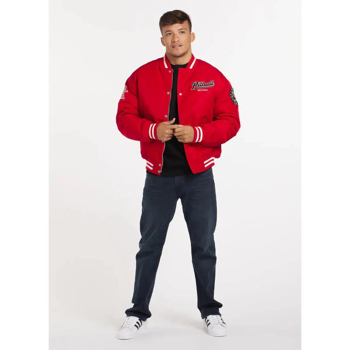 Herren übergangsjacke Seabridge-Jacken/ Zipper-PIT BULL WEST COAST-Rot-S-Maniac-Sports