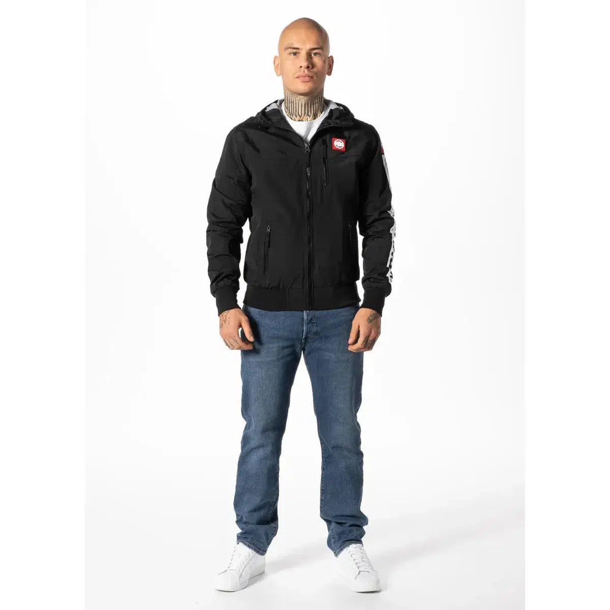 Herren übergangsjacke mit Kapuze Cabrillo Summer-Jacken/ Zipper-PIT BULL WEST COAST-S-Maniac-Sports
