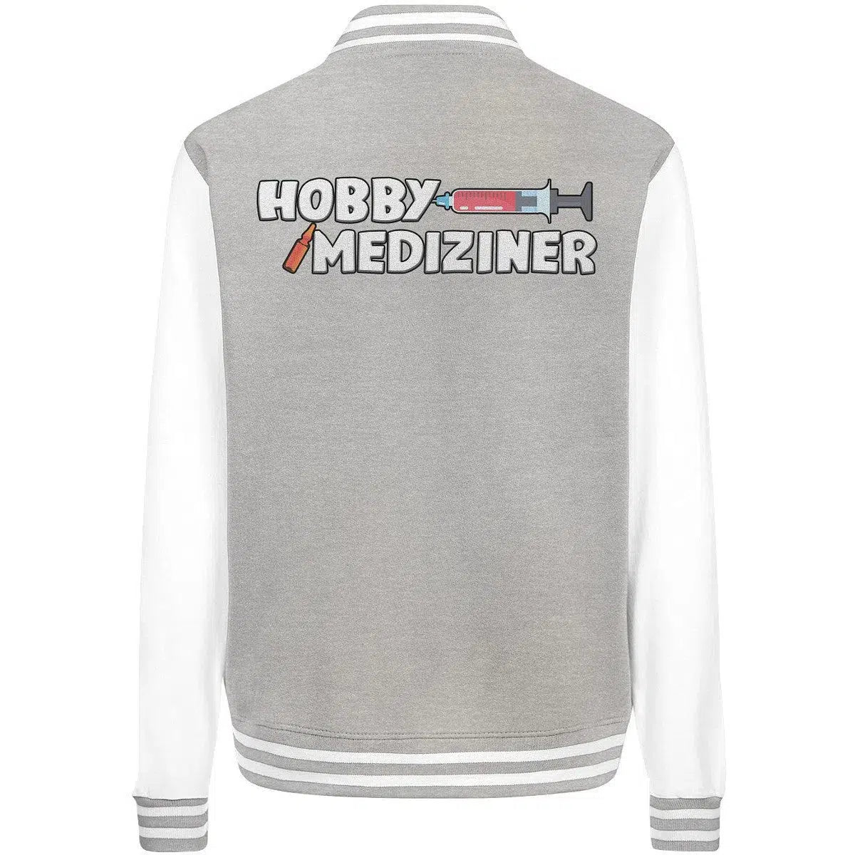 Hobby Mediziner College Jacket-Jacken/ Zipper-Maniac-Sports-Sport Grey/White-XS-Maniac-Sports