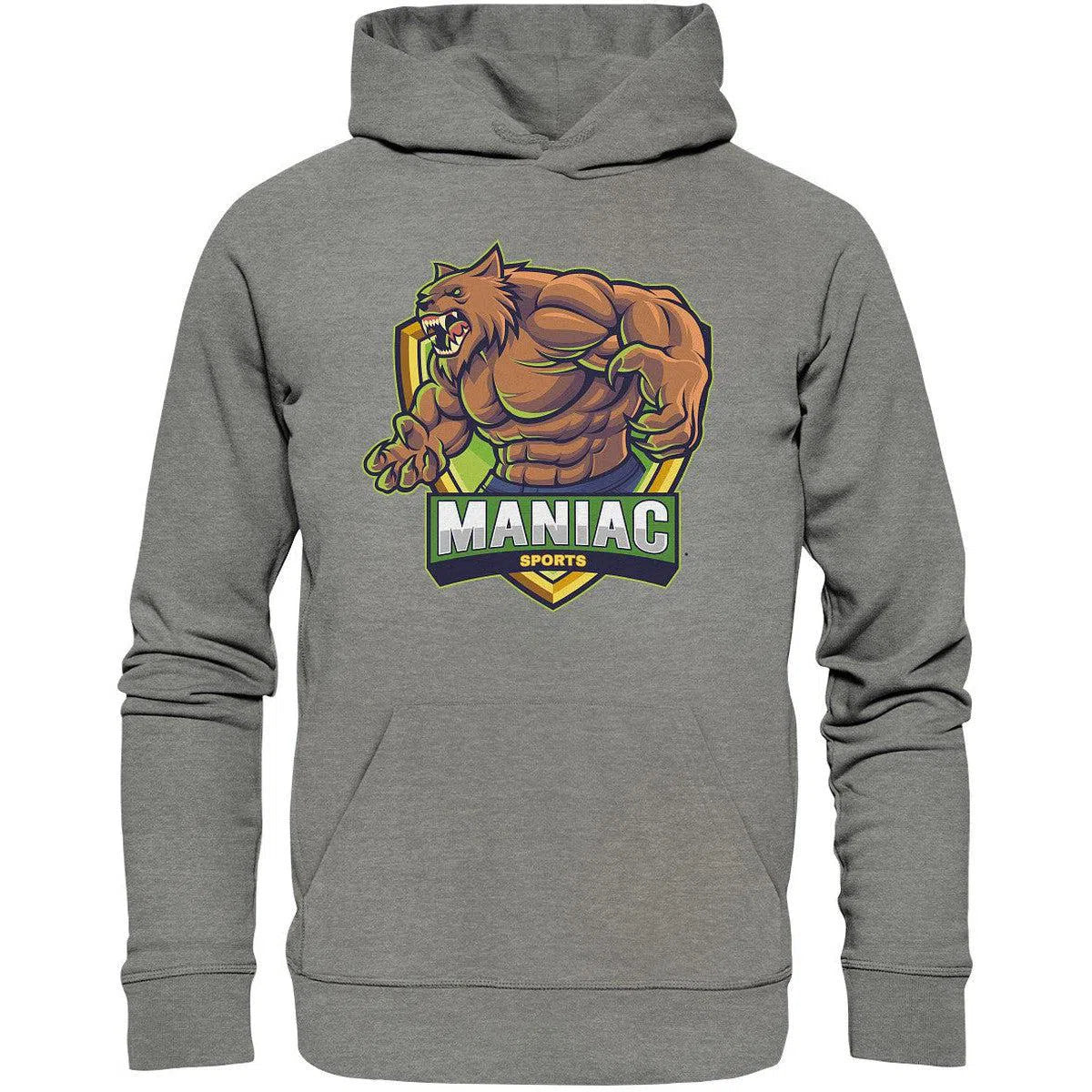 Hoodie-Hoodies-maniac-sports-Mid Heather Grey-XS-Maniac-Sports