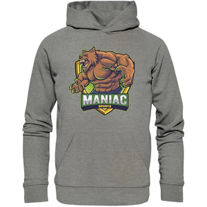Hoodie-Hoodies-maniac-sports-Mid Heather Grey-XS-Maniac-Sports