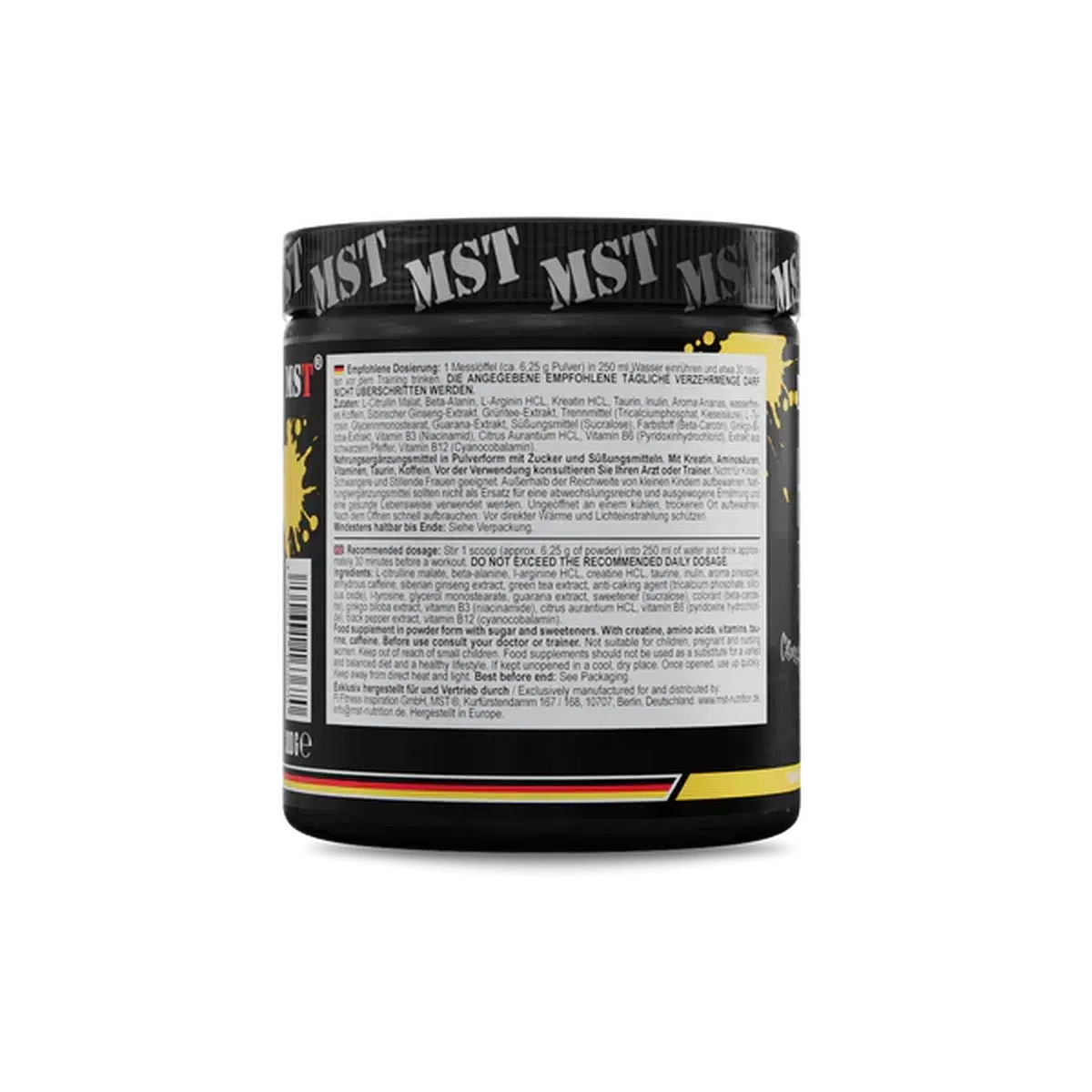 Hurricane Pump 300g-Pre Workout Booster-MST-Pineapple-Maniac-Sports