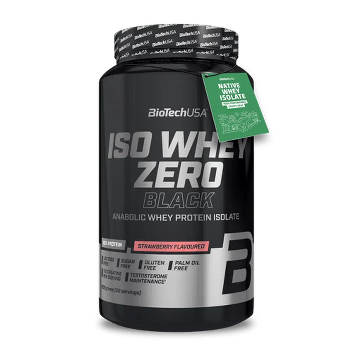 Iso Whey Zero Black 908g-Whey Isolat-BioTech USA-Strawberry-Maniac-Sports