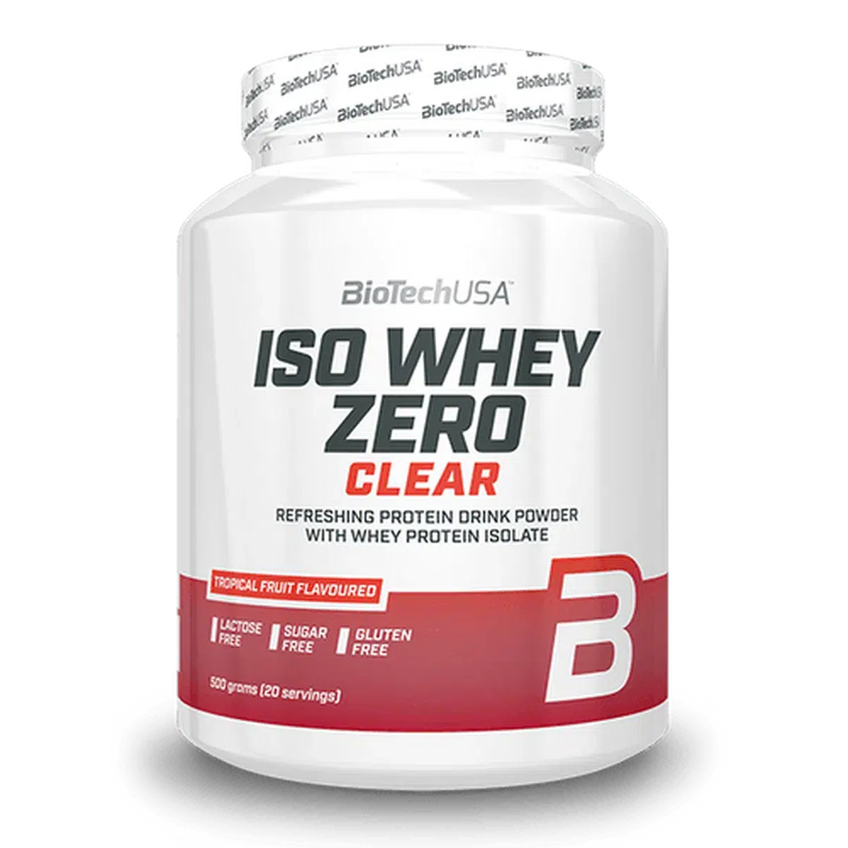 Iso Whey Zero Clear 500g-Clear Protein-BioTech USA-Tropische Früchte-Maniac-Sports