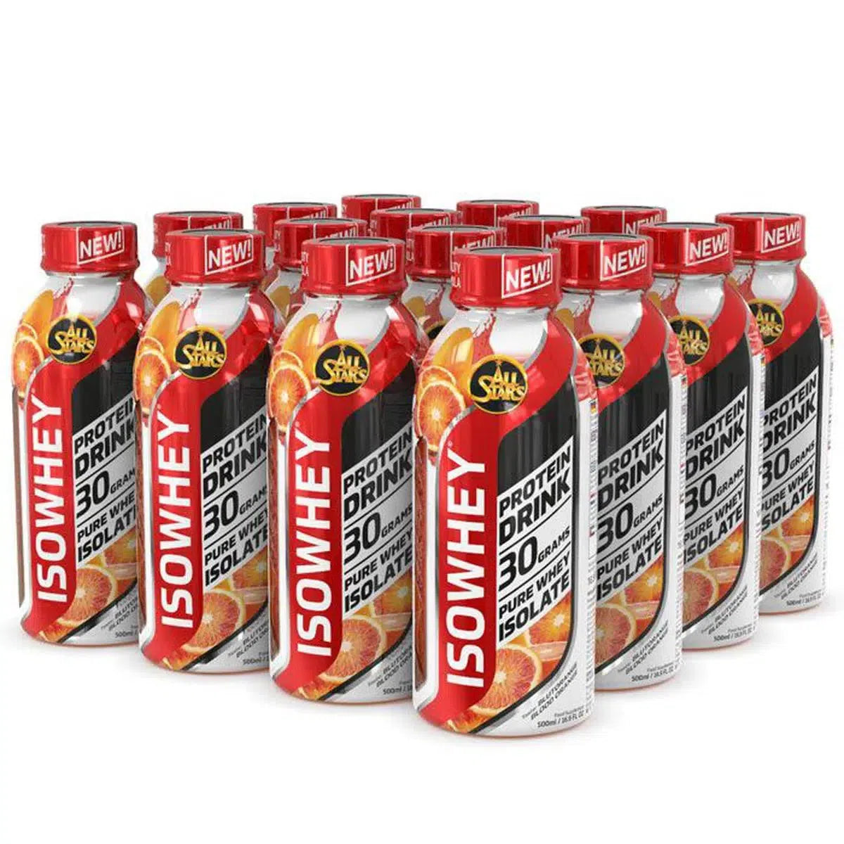 Isowhey Pure 16x 500ml-Protein Shake-All Stars-Blutorange-Maniac-Sports