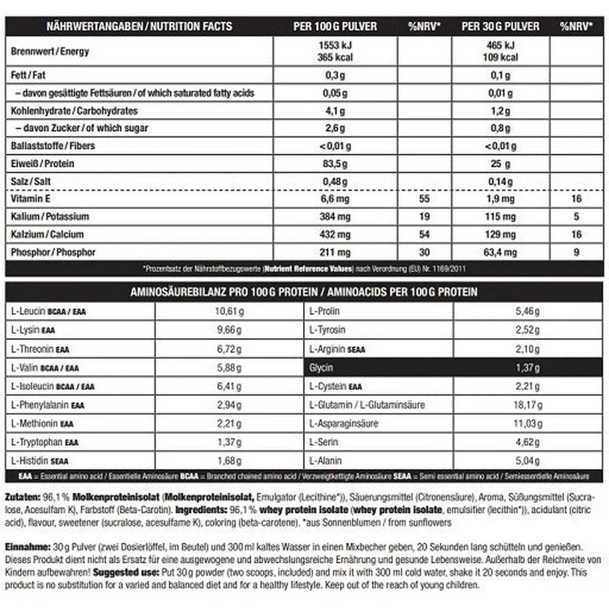 Juicy Isolate 1kg-Clear Protein-Sinob-Eistee Pfirsich-Maniac-Sports