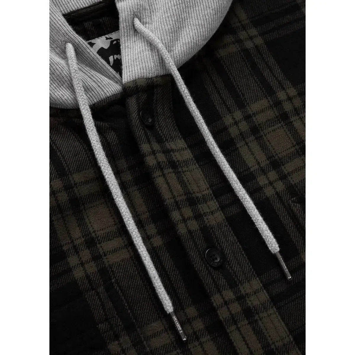 Kapuzen Flanellhemd Woodson-Jacken/ Zipper-PIT BULL WEST COAST-Rot-S-Maniac-Sports