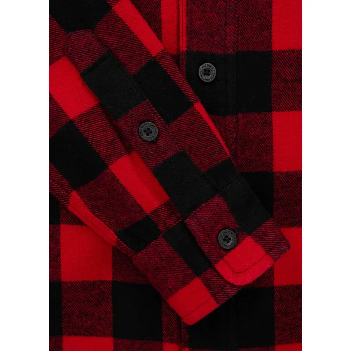 Kapuzen Flanellhemd Woodson-Jacken/ Zipper-PIT BULL WEST COAST-Rot-S-Maniac-Sports