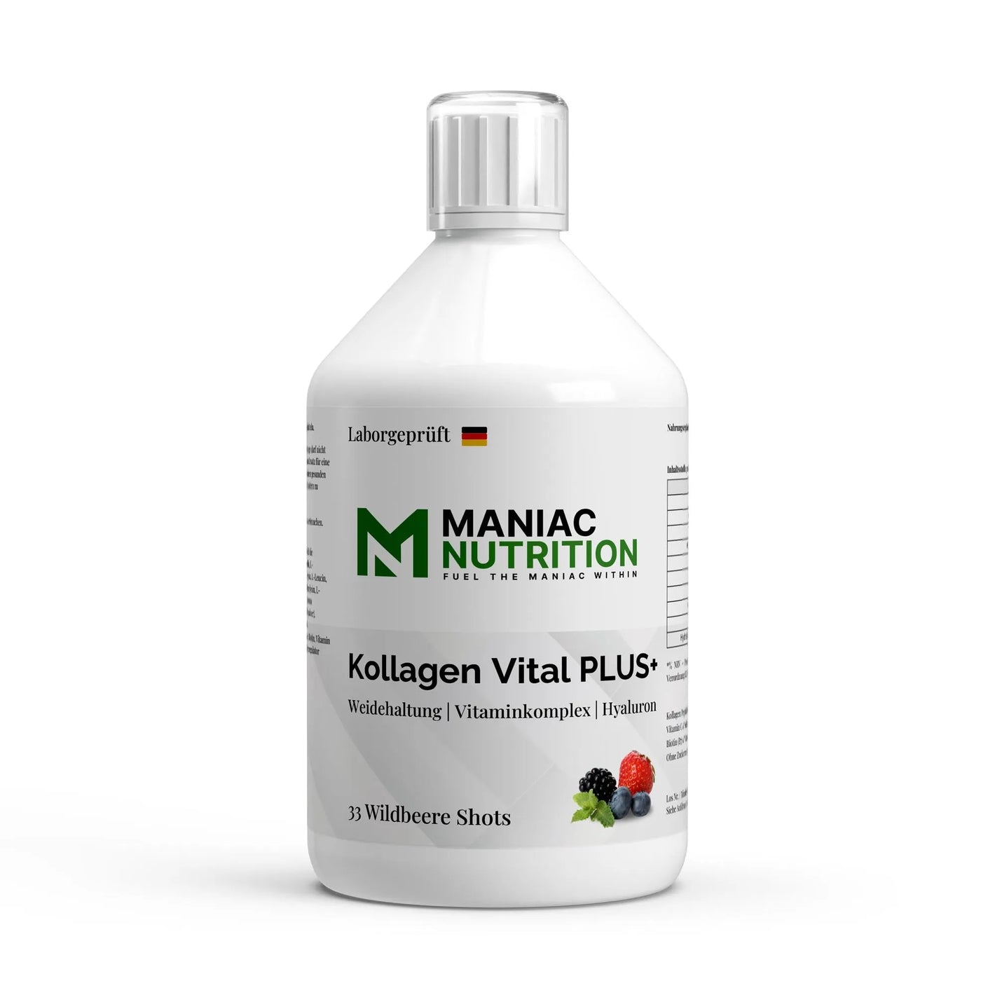 Kollagen Vital PLUS+ Shots Wild Berry 500ml-Collagen-Maniac Nutrition-Maniac-Sports