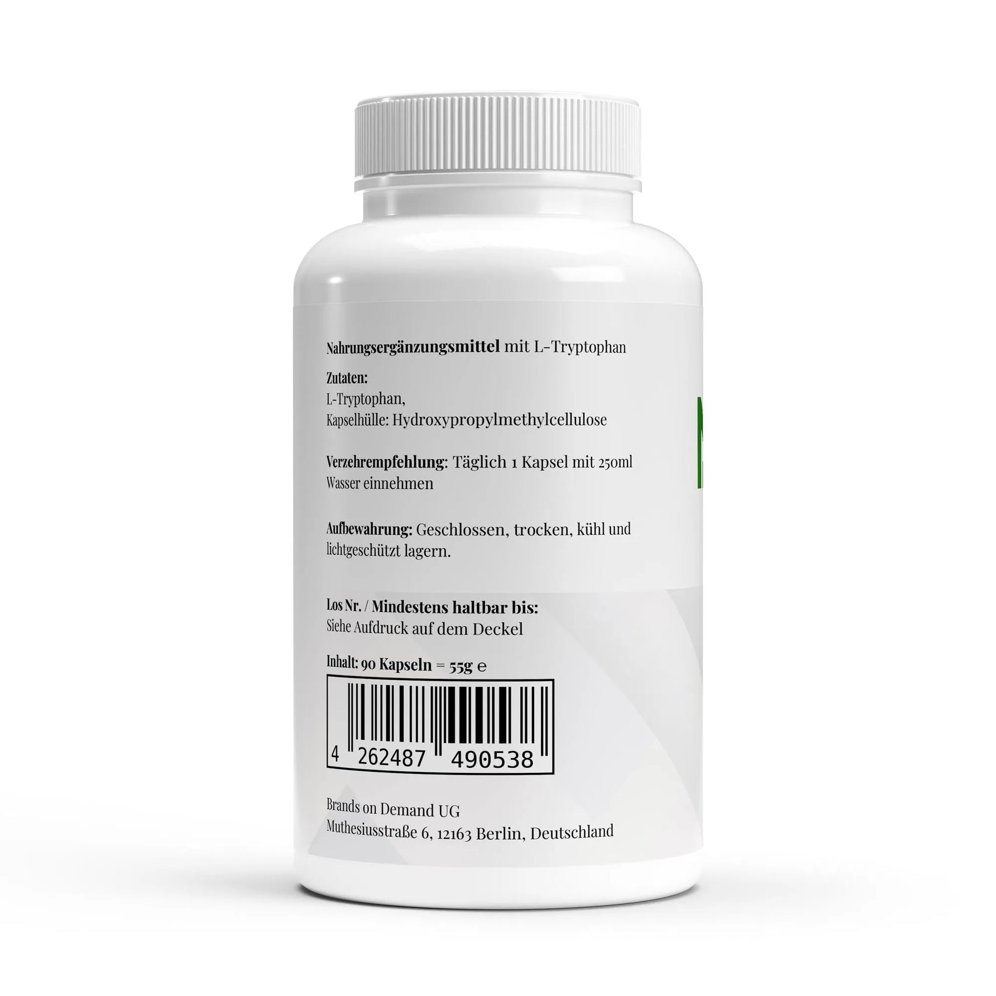 L-Tryptophan 90 Kapseln-L-Tryptophan-Maniac Nutrition-Maniac-Sports