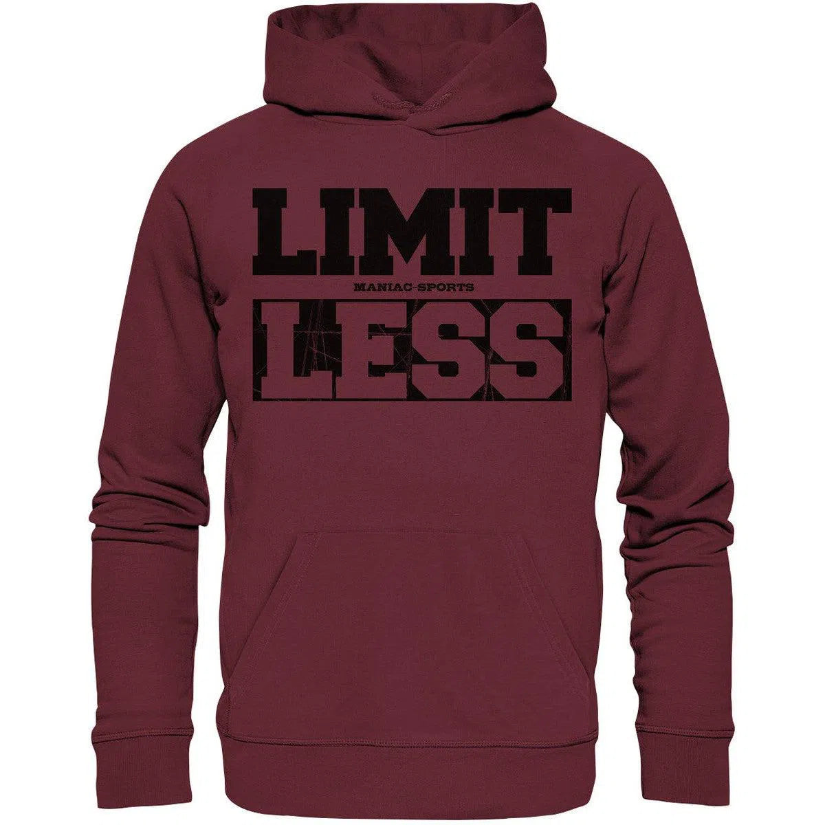 Limit less Hoodie-Hoodies-Maniac-Sports-Burgundy-XS-Maniac-Sports