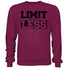 Limit less Sweatshirt-Sweatshirts-Maniac-Sports-Burgundy-XS-Maniac-Sports