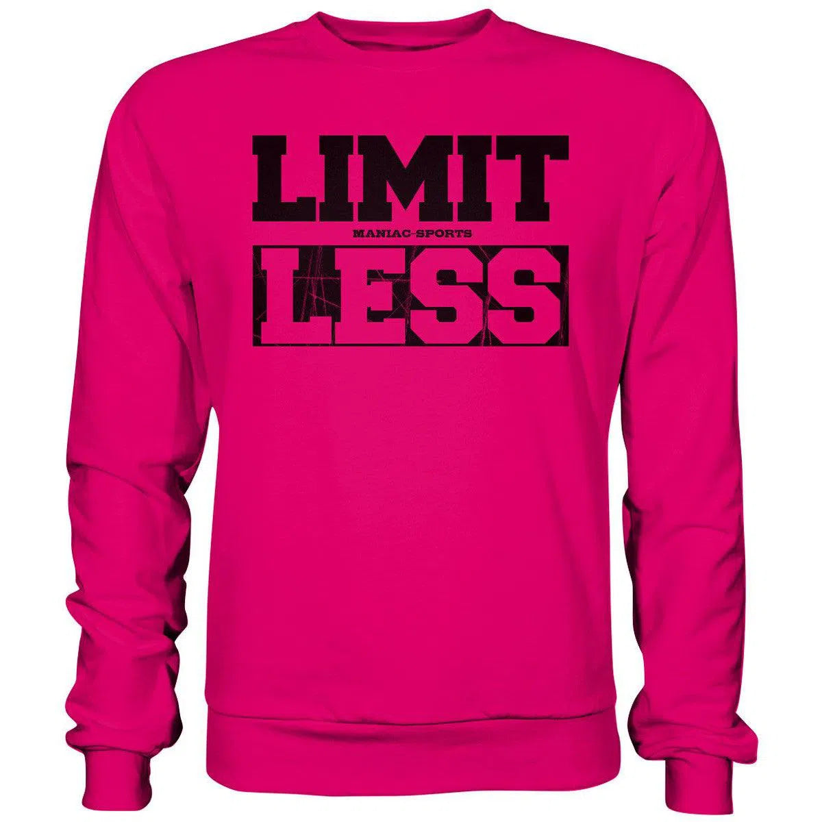 Limit less Sweatshirt-Sweatshirts-Maniac-Sports-Hot Pink-XS-Maniac-Sports