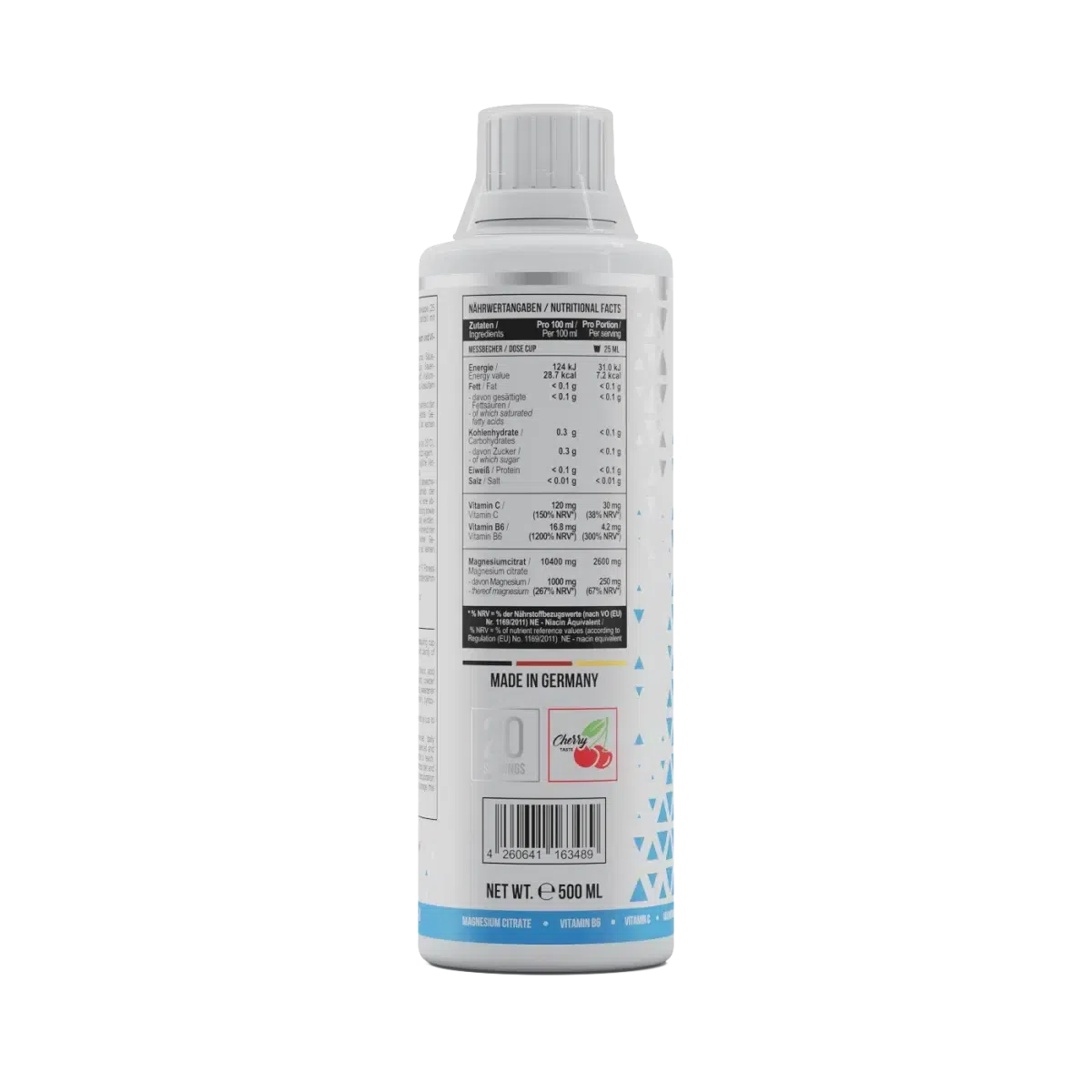 Magnesium Citrate + Vitamin B6 500 ml Cherry-Magnesium-MST-Maniac-Sports