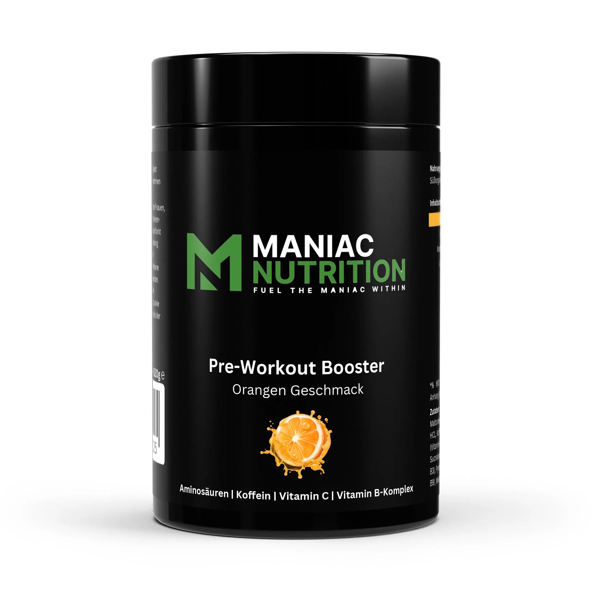 Maximus Boost 520g-Pre Workout Booster-Maniac Nutrition-Orange-Maniac-Sports
