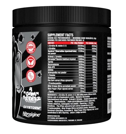 #NOT4PUSSY Transform U Matrix 320g-Pre Workout Booster-BPS-Pharma-Blue Killa Razz-Maniac-Sports