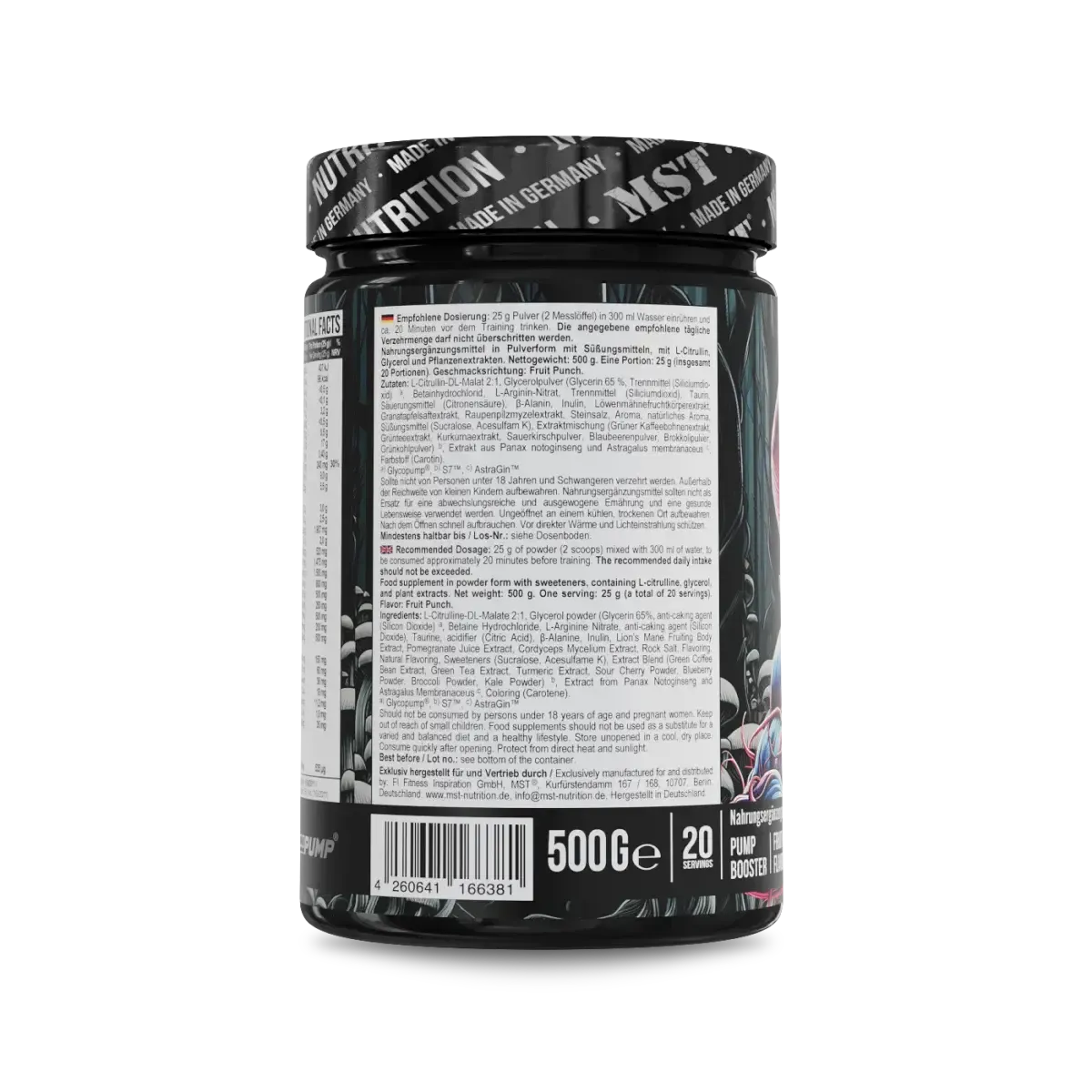 NeuroPump 300/500g-Pre Workout Booster-MST-300g-Green Apple-Maniac-Sports