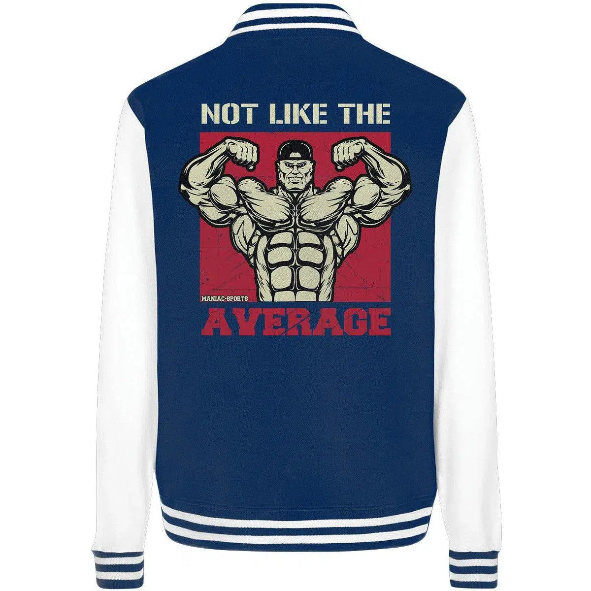 Not like the Average College Jacket-Jacken/ Zipper-maniac-sports-Navy/White-XS-Maniac-Sports