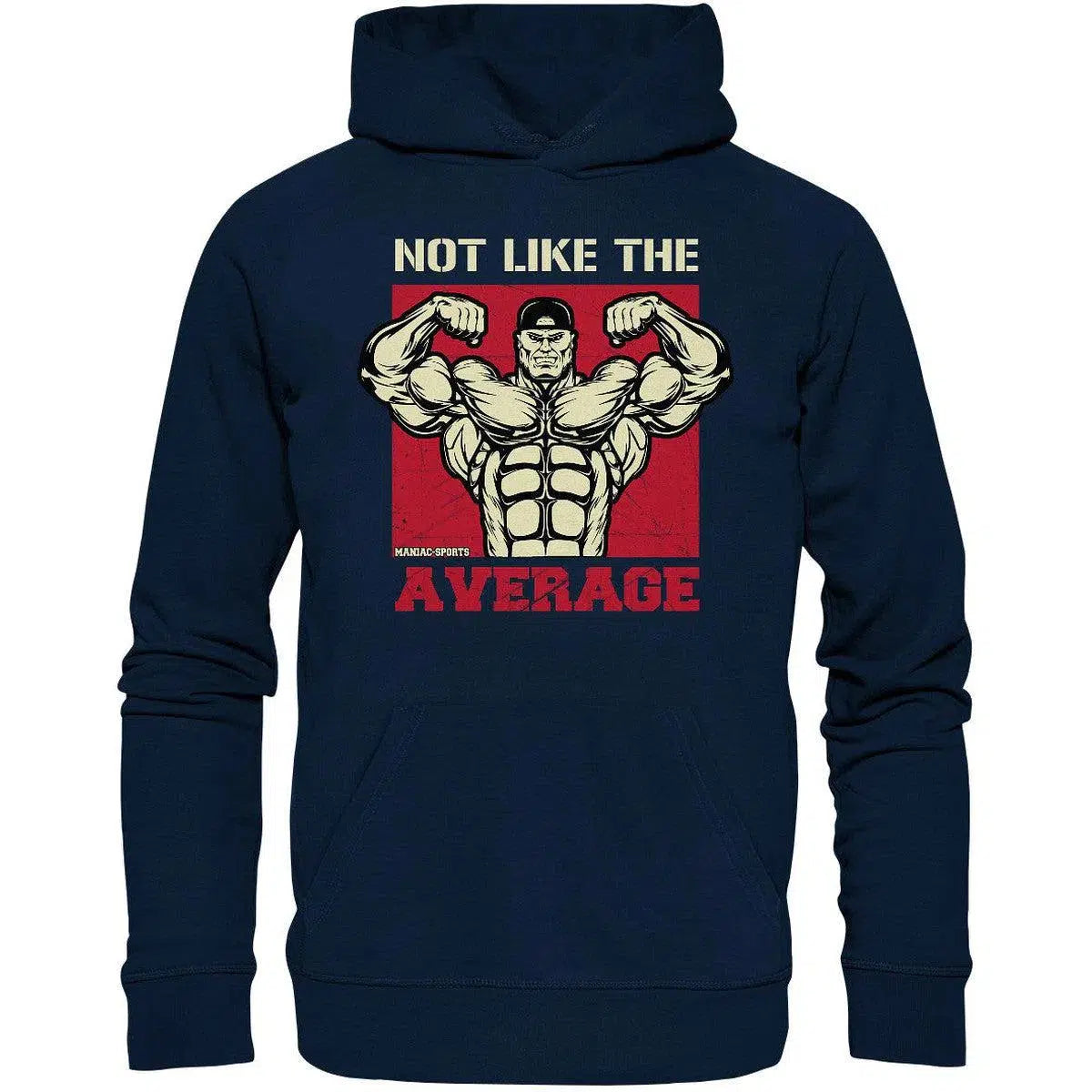 Not like the Average Hoodie-Hoodies-maniac-sports-French Navy-XS-Maniac-Sports