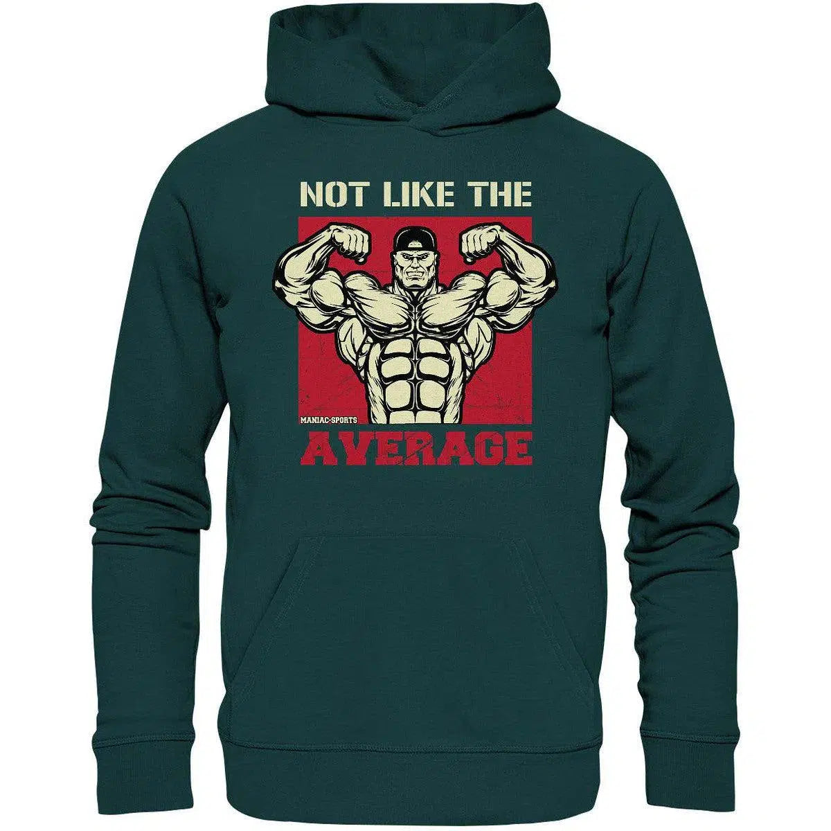 Not like the Average Hoodie-Hoodies-maniac-sports-Glazed Green-XS-Maniac-Sports